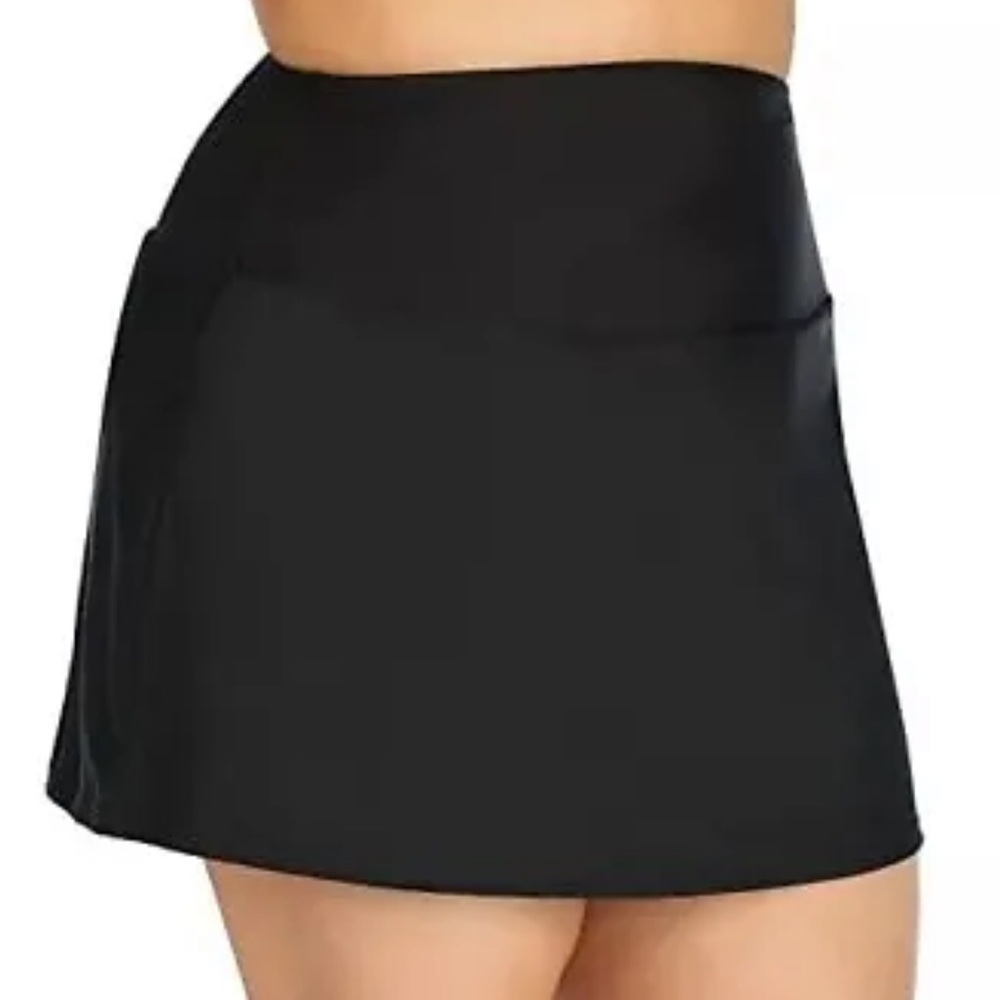 Island Escape Women's Skirt High-Waist Swim Swimwear Bottom Black